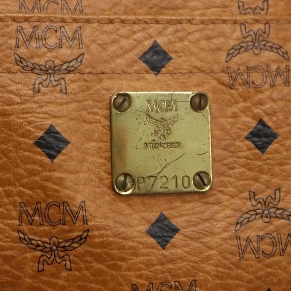 MCM Logogram Visetos Tote Bag Brown